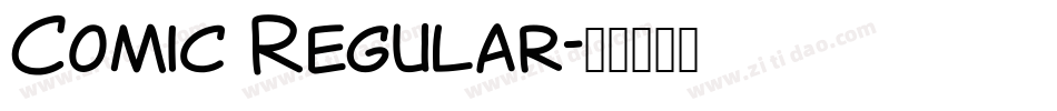 Comic Regular字体转换
